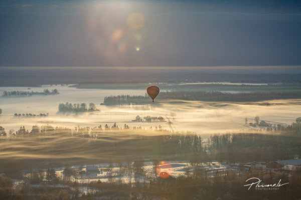 Mārtiņš Plūme | Zeme | Latvijas dabas skati migla saulletks saulriets gaisa balons fotografs Martins Plume 1